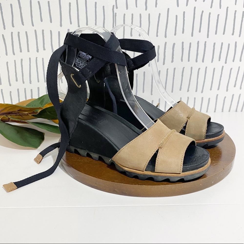 sorel joanie wrap sandal platform comfort 6.5